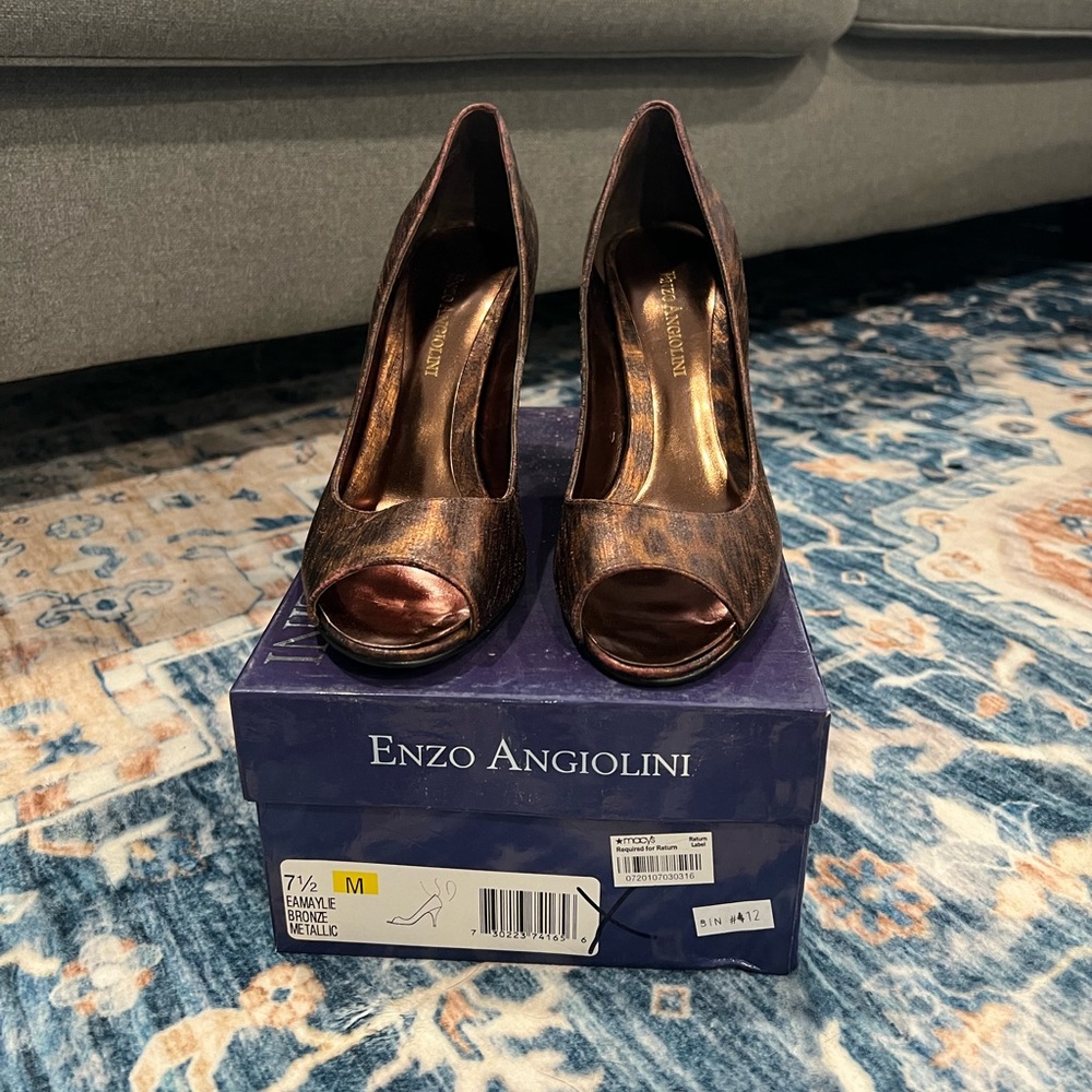 Enzo Angiolini - Leopard Print - EAMAYLIE - Bronze Metallic Print